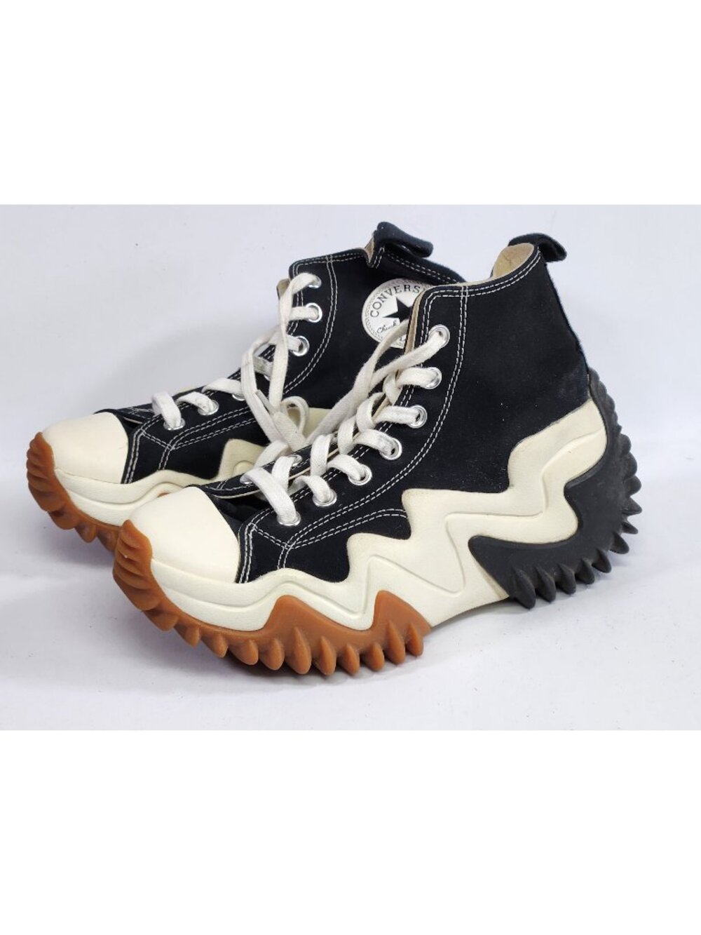 Converse Run Star Motion High Top Black White Gum Womens 7 Mens 5.5